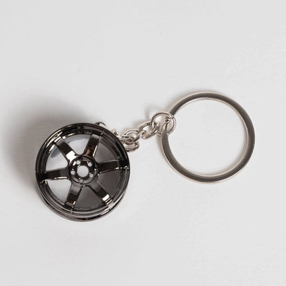 Volk Racing Keychain Grey