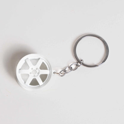 Volk Racing Keychain White